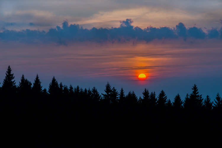 svítání z Kašperku