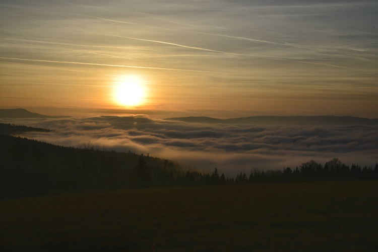 západ na Šumavě